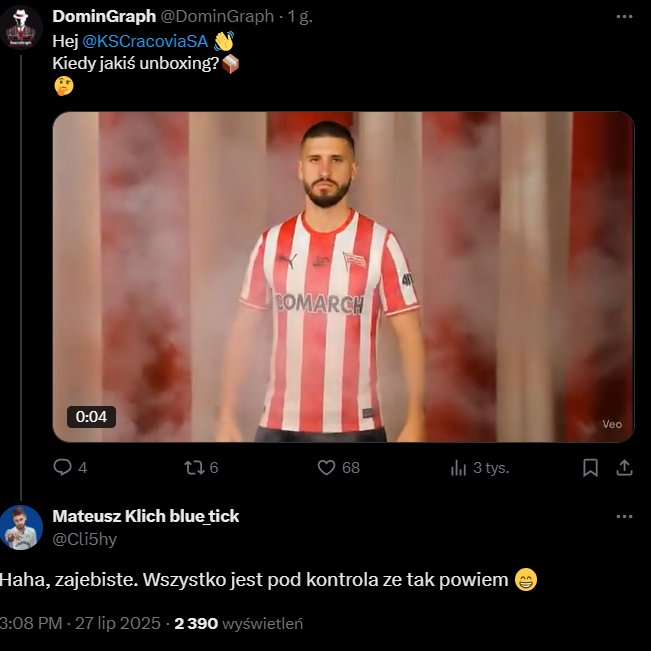 Mateusz Klich ZAPOWIEDZIAŁ SWÓJ TRANSFER do...